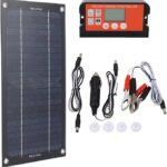600 Watts Solar Panel Kit, High-Efficiency Monocrystalline Solar Panel Charger with Extension Cable and Battery Clip for RV Outdoor Camping and Other Off Grid Applications